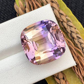Natural Ametrine Loose Gemstone For Jewelry Making, Bi Color Ametrine Gemstone, Flawless Ametrine Jewelry Stone, Faceted Ametrine, 28.80 CT